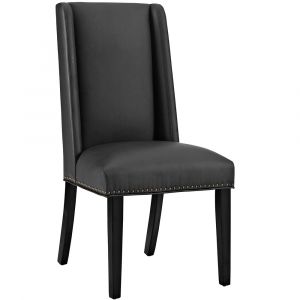 Modway - Baron Vegan Leather Dining Chair - EEI-2232-BLK