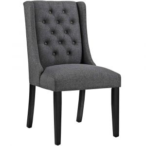 Modway - Baronet Button Tufted Fabric Dining Chair - EEI-2235-GRY