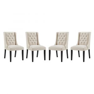 Modway - Baronet Dining Chair Fabric (Set of 4) - EEI-3558-BEI