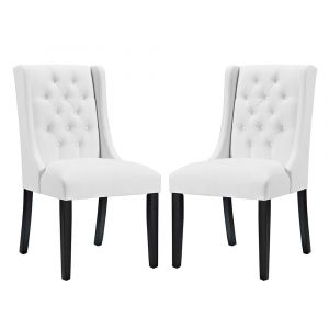 Modway - Baronet Dining Chair Vinyl (Set of 2) - EEI-3555-WHI