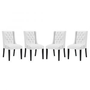 Modway - Baronet Dining Chair Vinyl (Set of 4) - EEI-3556-WHI
