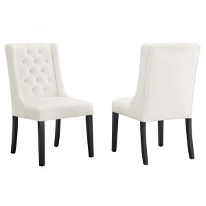 Modway - Baronet Performance Velvet Dining Chairs - (Set of 2) - EEI-5013-WHI