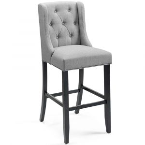 Modway - Baronet Tufted Button Upholstered Fabric Bar Stool - EEI-3741-LGR