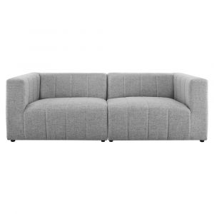 Modway - Bartlett Upholstered Fabric 2-Piece Loveseat - EEI-4512-LGR
