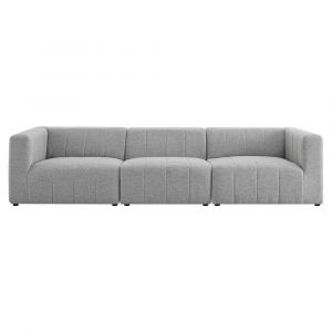 Modway - Bartlett Upholstered Fabric 3-Piece Sofa - EEI-4514-LGR
