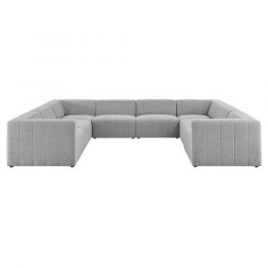 Modway - Bartlett Upholstered Fabric 8-Piece Sectional Sofa - EEI-4535-LGR