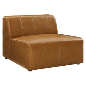 Modway - Bartlett Vegan Leather Armless Chair - EEI-4399-TAN