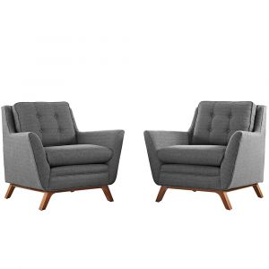 Modway - Beguile 2 Piece Upholstered Fabric Living Room Set - EEI-2185-DOR-SET