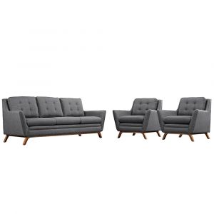 Modway - Beguile 3 Piece Upholstered Fabric Living Room Set - EEI-2184-DOR-SET