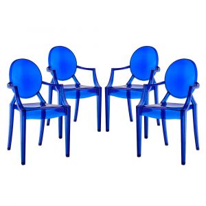 Modway - Casper Dining Armchairs (Set of 4) - EEI-1769-BLU