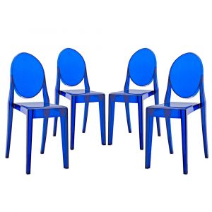 Modway - Casper Dining Chairs (Set of 4) - EEI-908-BLU