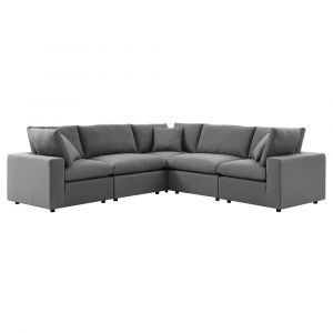 Modway - Commix 5-Piece Outdoor Patio Sectional Sofa - EEI-5589-CHA