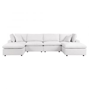 Modway - Commix 6-Piece Outdoor Patio Sectional Sofa - EEI-5585-WHI