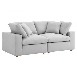 Modway - Commix Down Filled Overstuffed 2 Piece Sectional Sofa Set - EEI-3354-LGR