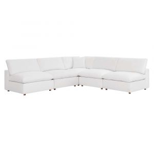 Modway - Commix Down Filled Overstuffed 5-Piece Armless Sectional Sofa - EEI-3360-PUW