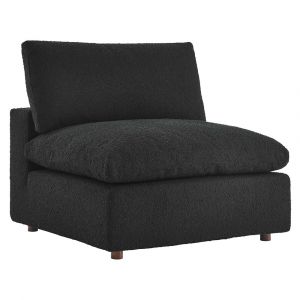 Modway - Commix Down Filled Overstuffed Boucle Fabric Armless Chair - EEI-6257-BLK