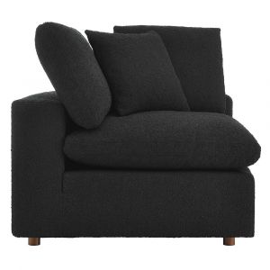 Modway - Commix Down Filled Overstuffed Boucle Fabric Corner Chair - EEI-6259-BLK