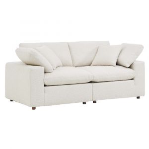 Modway - Commix Down Filled Overstuffed Boucle Fabric Loveseat - EEI-6361-IVO