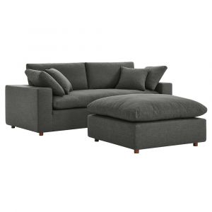 Modway - Commix Down Filled Overstuffed Sectional Sofa - EEI-6510-GRY