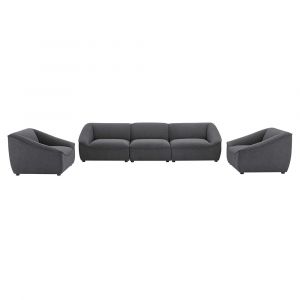 Modway - Comprise 5-Piece Living Room Set in Charcoal - EEI-5407-CHA