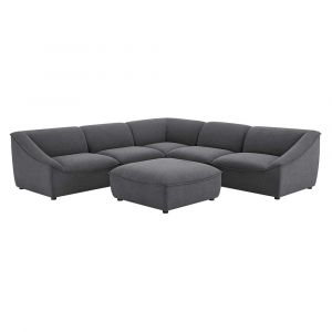 Modway - Comprise 6-Piece Sectional Sofa in Charcoal - EEI-5411-CHA
