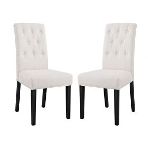 Modway - Confer Dining Side Chair Fabric (Set of 2) - EEI-3325-BEI