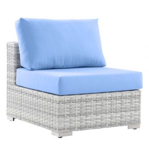 Modway - Convene Outdoor Patio Armless Chair - EEI-4298-LGR-LBU