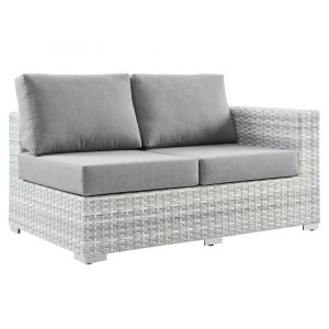 Modway - Convene Outdoor Patio Right-Arm Loveseat - EEI-4302-LGR-GRY