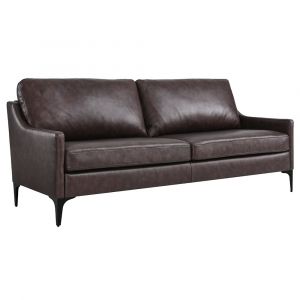 Modway - Corland Leather Sofa - EEI-6018-BRN