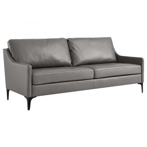 Modway - Corland Leather Sofa - EEI-6018-GRY