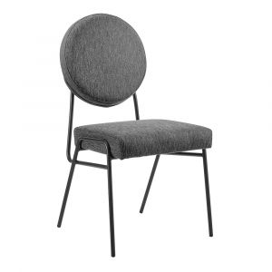 Modway - Craft Upholstered Fabric Dining Side Chairs - (Set of 2) - EEI-6582-BLK-CHA