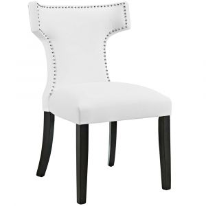 Modway - Curve Vegan Leather Dining Chair - EEI-2220-WHI