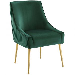 Modway - Discern Pleated Back Upholstered Performance Velvet Dining Chair - EEI-3509-GRN