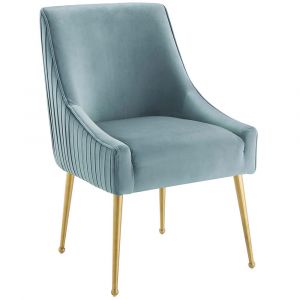 Modway - Discern Pleated Back Upholstered Performance Velvet Dining Chair - EEI-3509-LBU