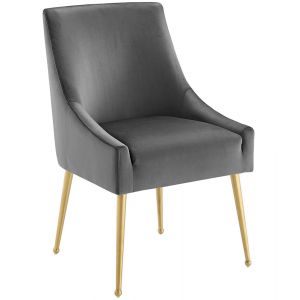 Modway - Discern Upholstered Performance Velvet Dining Chair - EEI-3508-GRY