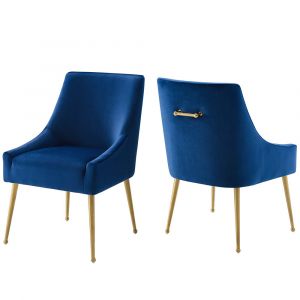 Modway - Discern Upholstered Performance Velvet Dining Chair (Set of 2) - EEI-4148-NAV