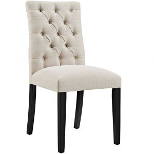 Modway - Duchess Button Tufted Fabric Dining Chair - EEI-2231-BEI