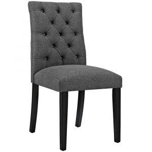 Modway - Duchess Button Tufted Fabric Dining Chair - EEI-2231-GRY