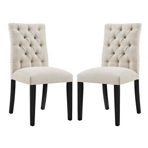 Modway - Duchess Dining Chair Fabric (Set of 2) - EEI-3474-BEI