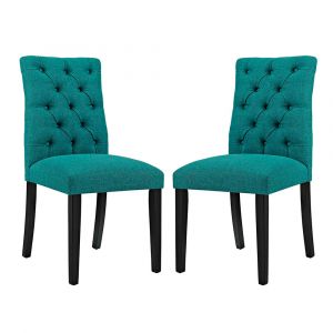 Modway - Duchess Dining Chair Fabric (Set of 2) - EEI-3474-TEA