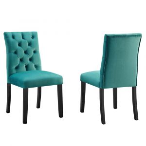 Modway - Duchess Performance Velvet Dining Chairs - (Set of 2) - EEI-5011-TEA
