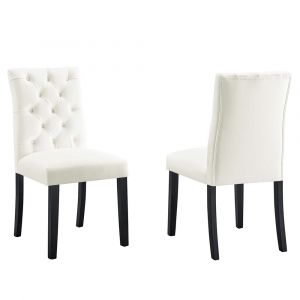 Modway - Duchess Performance Velvet Dining Chairs - (Set of 2) - EEI-5011-WHI