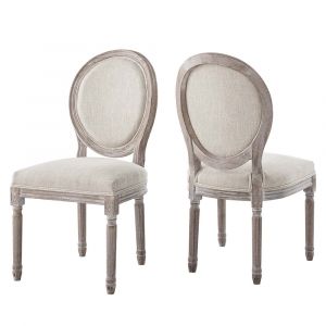 Modway - Emanate Dining Side Chair Upholstered Fabric (Set of 2) - EEI-3467-BEI