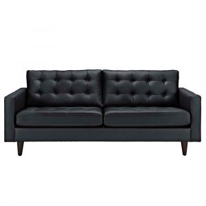 Modway - Empress Bonded Leather Sofa - EEI-1010-BLK