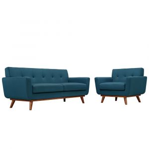 Modway - Engage Armchair and Loveseat (Set of 2) - EEI-1346-AZU