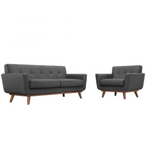 Modway - Engage Armchair and Loveseat (Set of 2) - EEI-1346-DOR