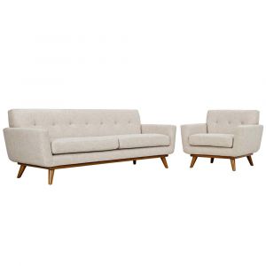 Modway - Engage Armchair and Sofa (Set of 2) - EEI-1344-BEI