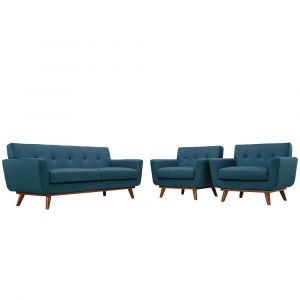 Modway - Engage Armchairs and Loveseat - 3 Piece Set - EEI-1347-AZU