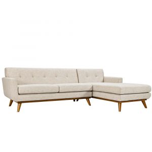 Modway - Engage Right-Facing Upholstered Fabric Sectional S - EEI-2119-BEI-SET