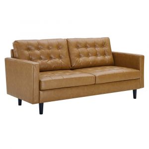 Modway - Exalt Tufted Vegan Leather Sofa - EEI-4446-TAN